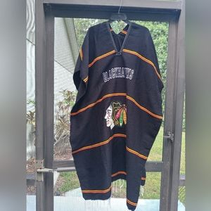 NHL Chicago Blackhawks Blanket Poncho one size